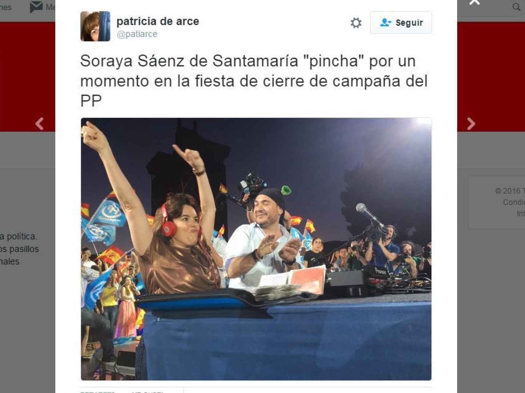 DJ Soraya y Unidos Podemos como el equipo A protagonistas del cierre de campaña