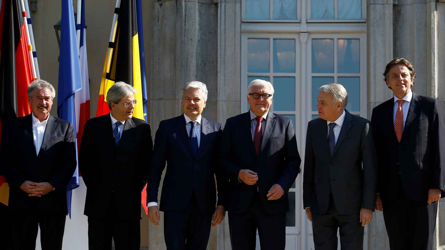 Los seis ministros de Exteriores de los fundadores de la UE.