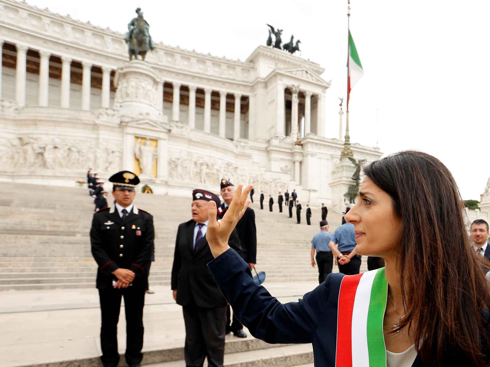 La alcaldesa electa de Roma, Virginia Raggi.