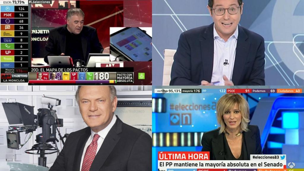 Así cubrirán las cadenas las elecciones generales del 26J