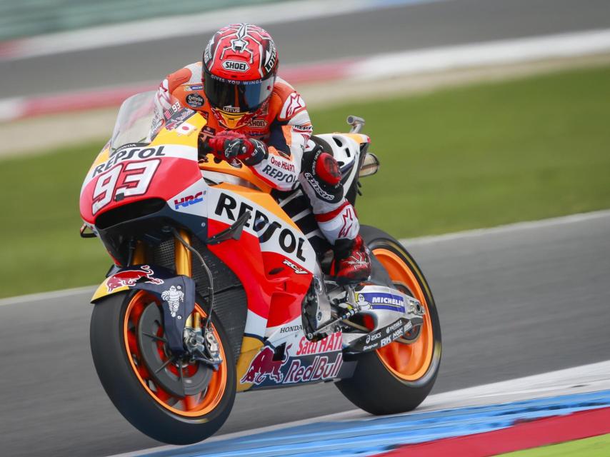 Marc Márquez durante el Gran Premio de Holanda.