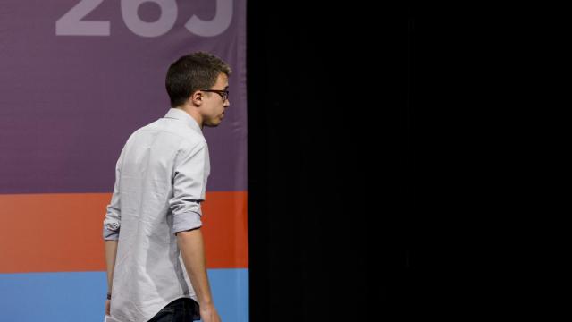 Íñigo Errejón después de valorar los resultados de Unidos Podemos el 26-J.