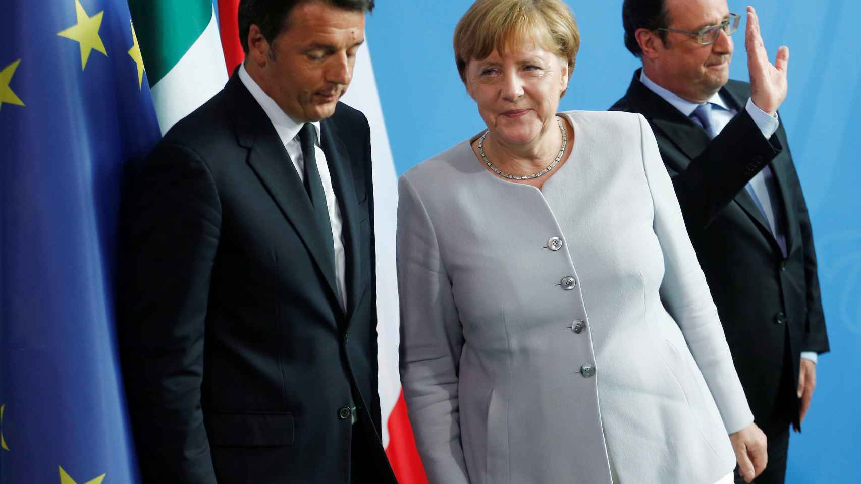 Merkel, Renzi y Hollande ya se reunieron Berlín tras el triunfo del brexit.