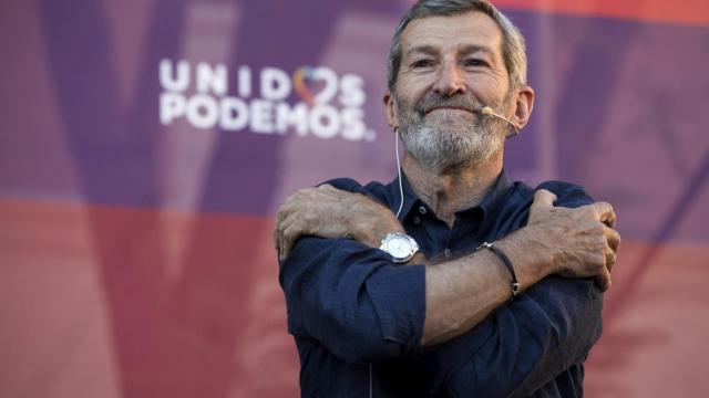 Julio Rodríguez, en un mitin celebrado en el Cuartel de Artillería de Murcia.