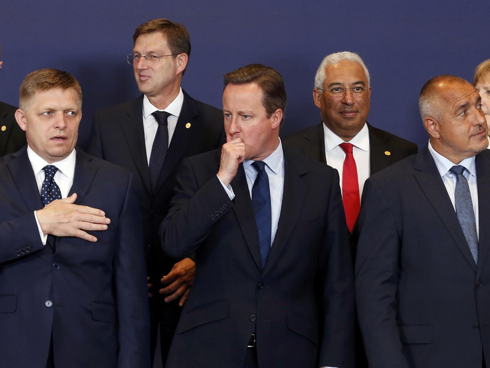 La última foto de familia de Cameron con el resto de líderes de la UE