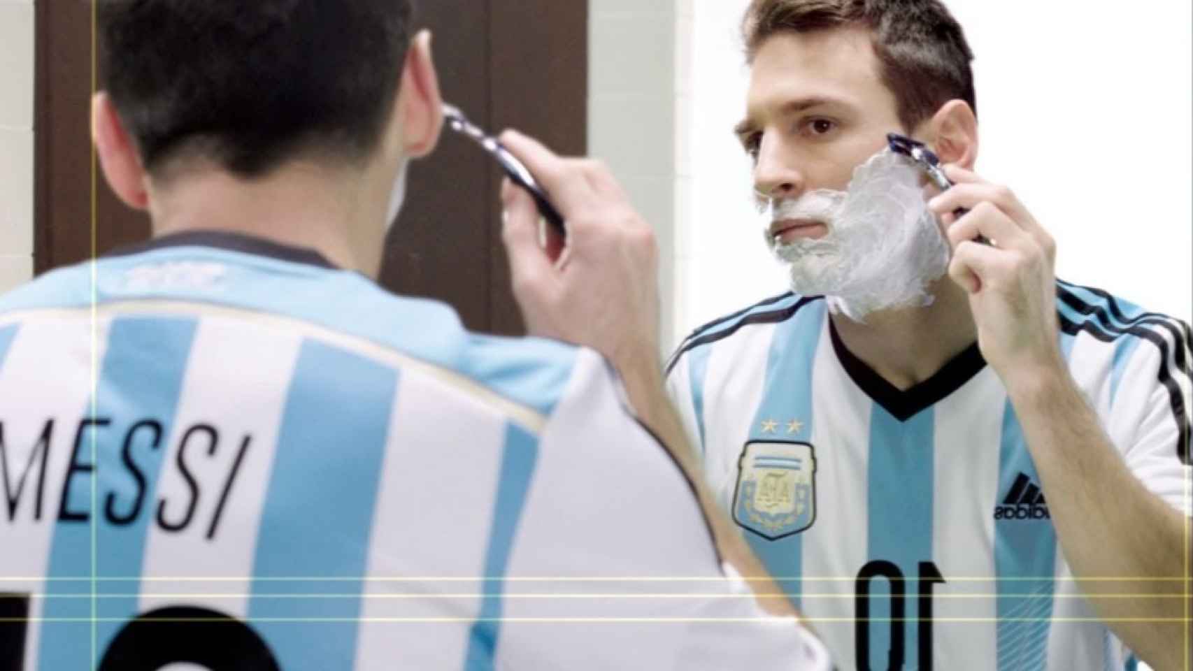 Messi en el anuncio de Gillette