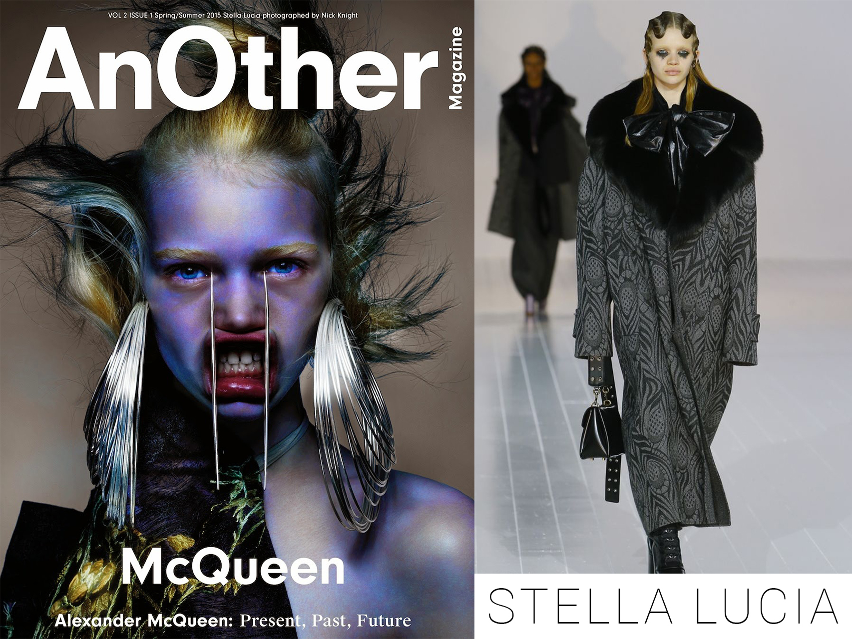 Stella Lucia en la portada de Another Magazine y desfilando para Marc Jacobs.