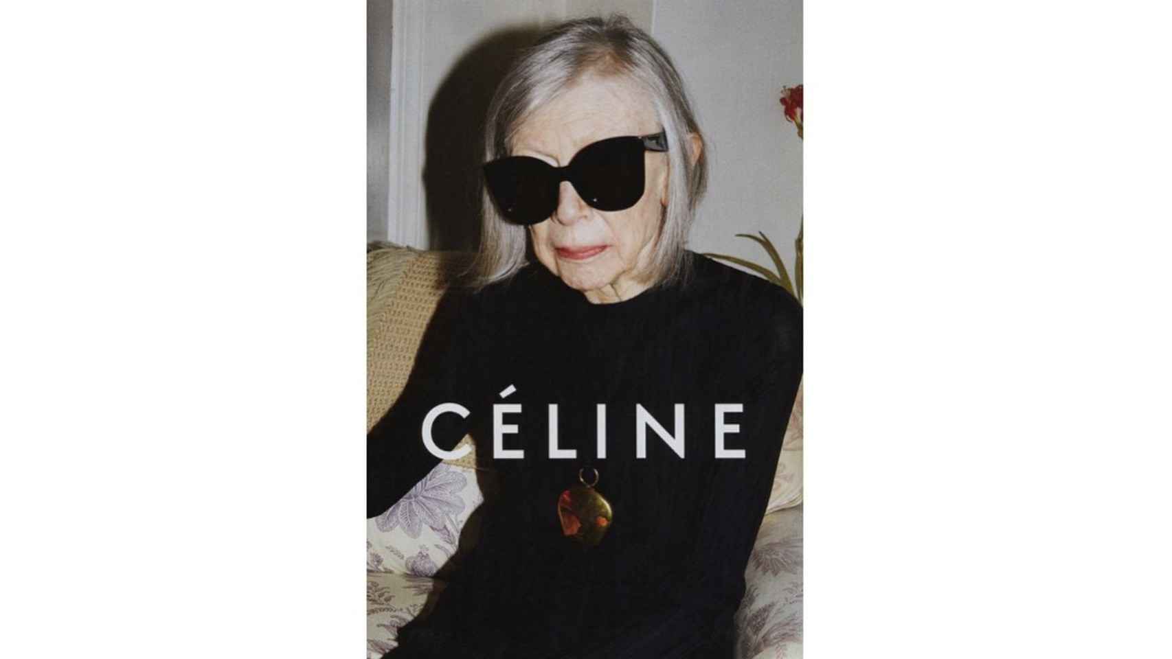 Joan Didon como imagen de Céline.