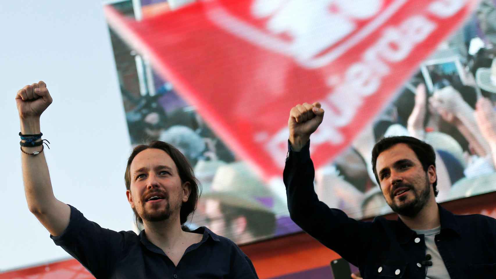 Pablo Iglesias en el cierre de campaña de Unidos Podemos.