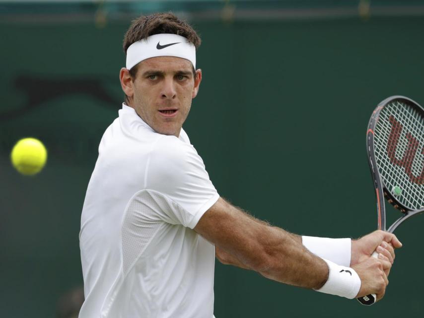 Juan Martín del Potro, en Wimbledon.