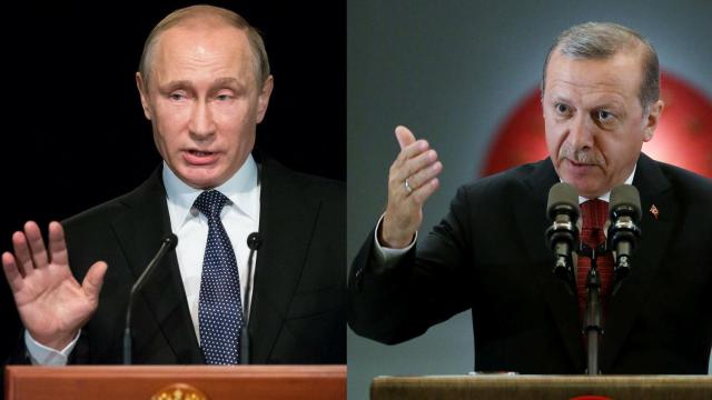 Putin y Erdogan.