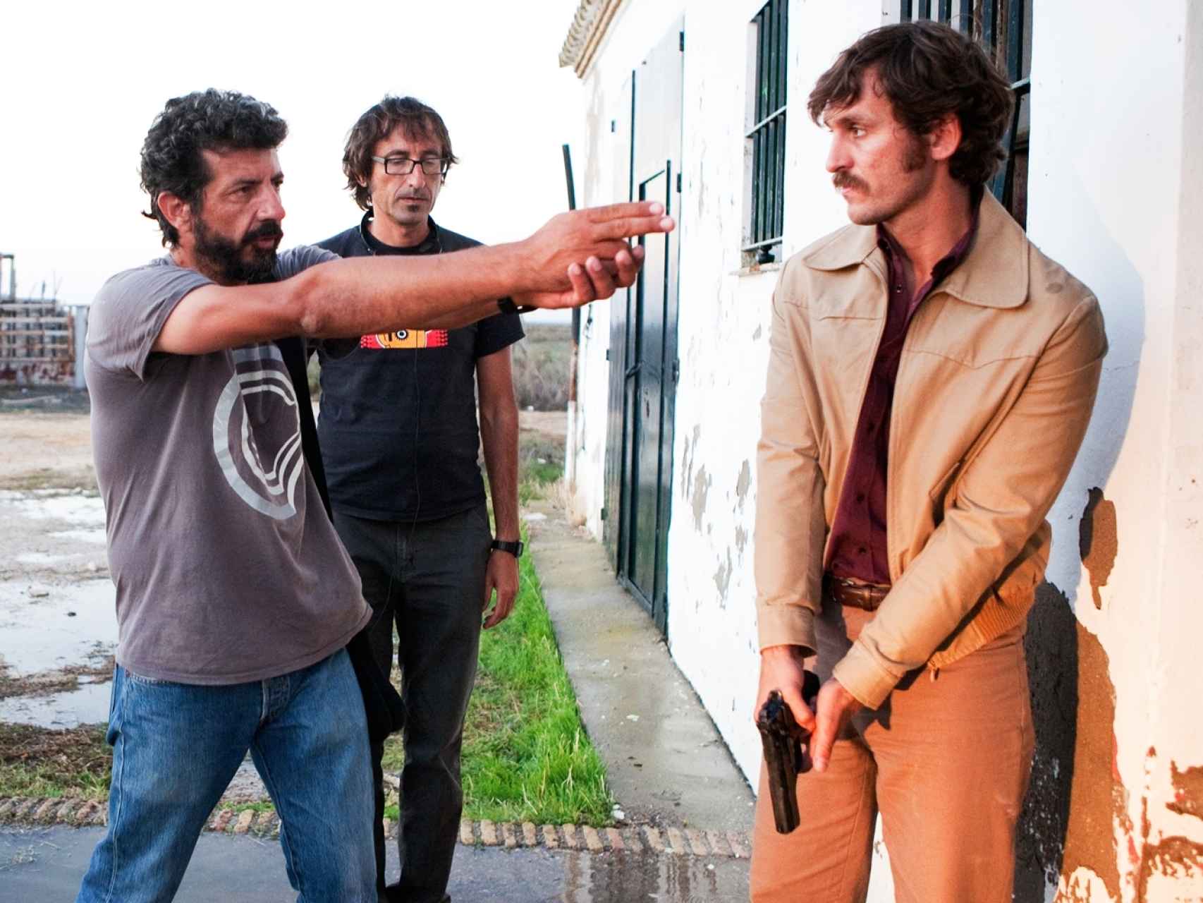 Rodaje de La isla mínima, una de las películas más exitosas de 2014 en el extranjero.