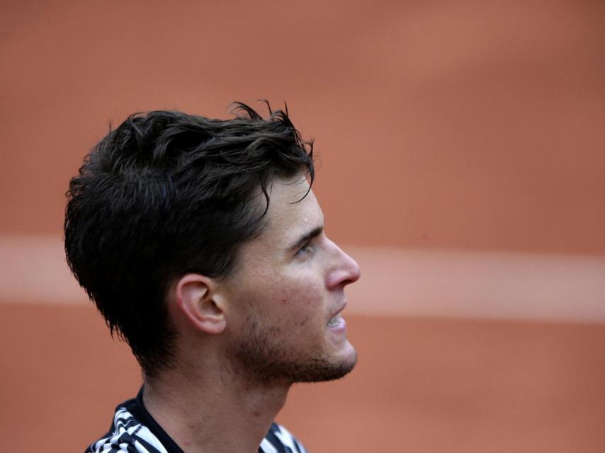 Dominic Thiem, durante su concurso en Roland Garros.