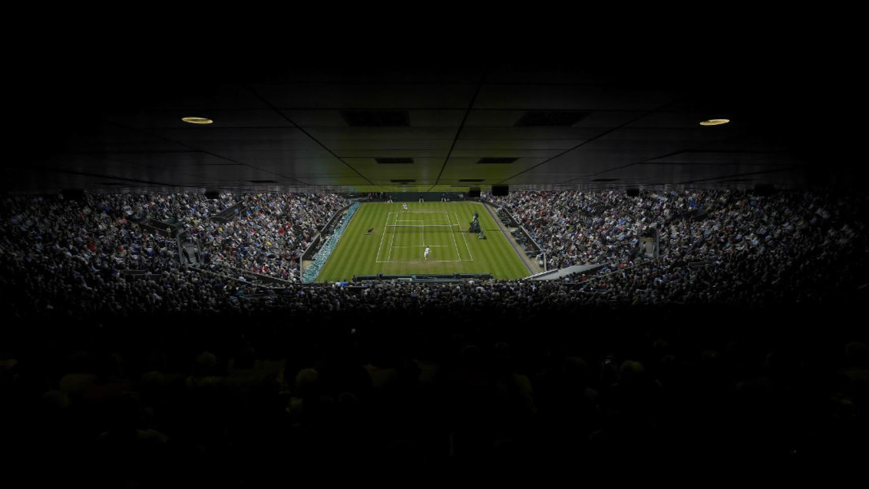 Vista general de la pista central del All England Club.