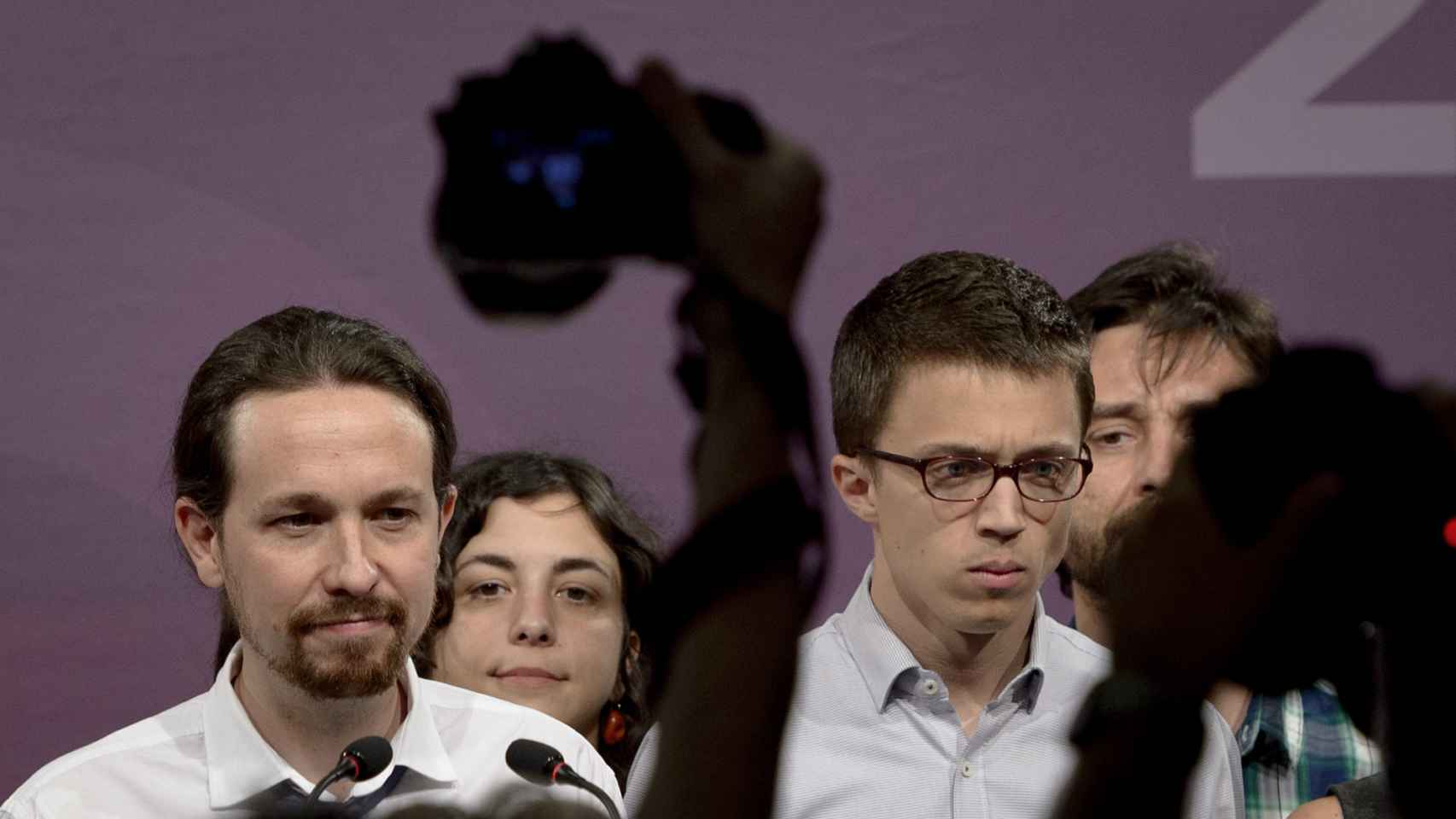 Los líderes de Podemos en Madrid el 26-J.