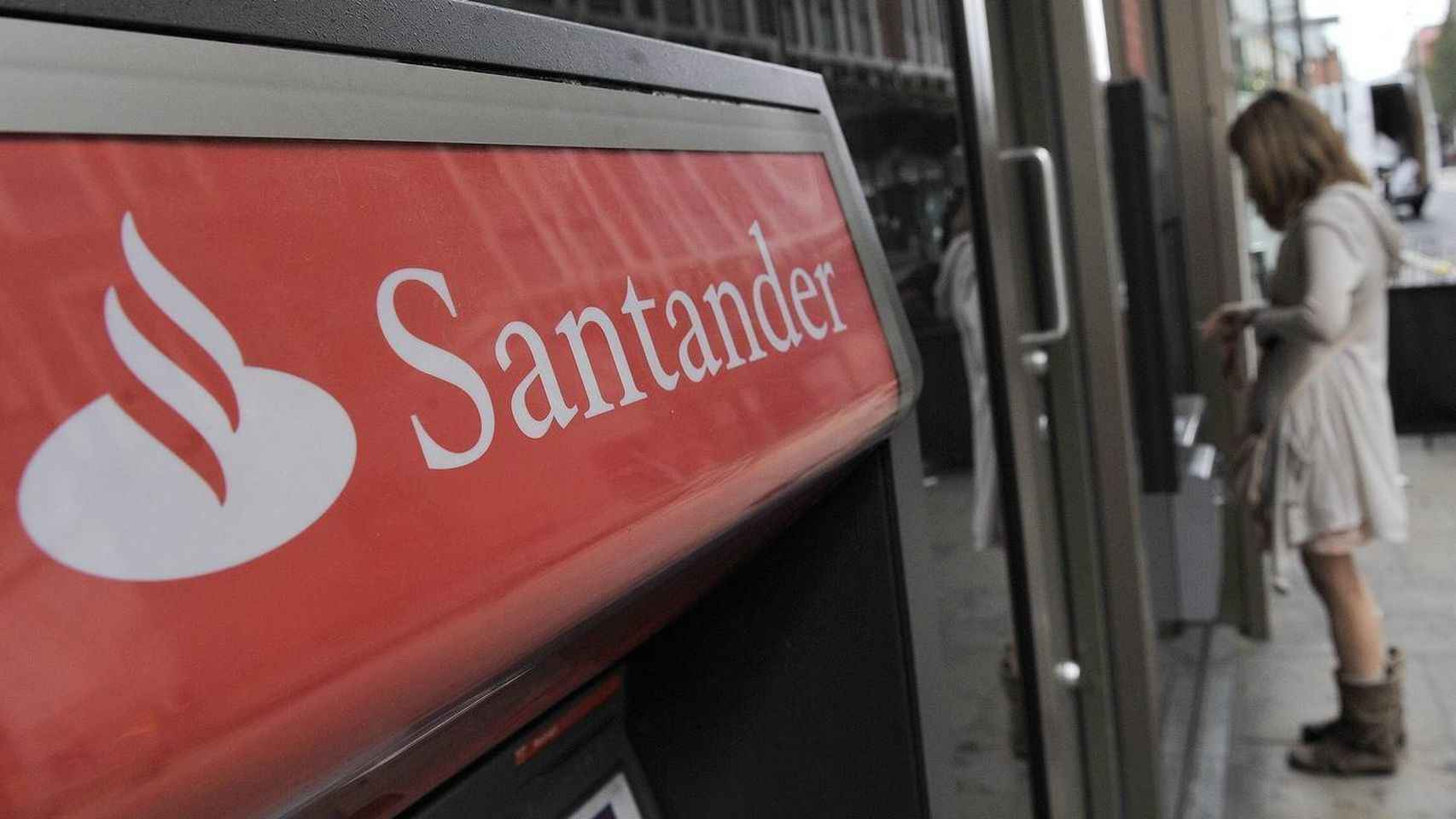 Una sucursal del banco Santander.