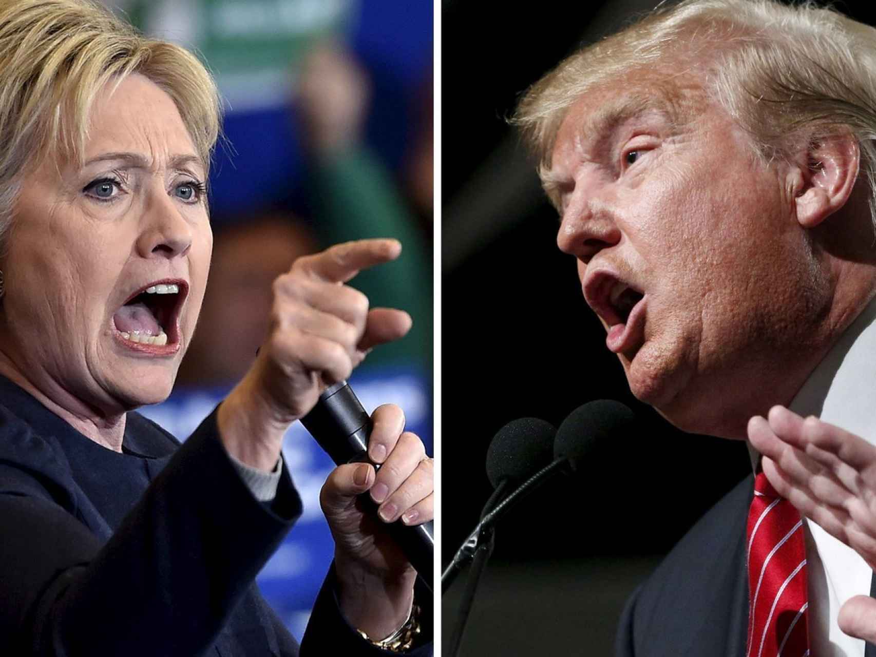 Clinton y Trump, casi empatados en un nuevo sondeo electoral en EEUU