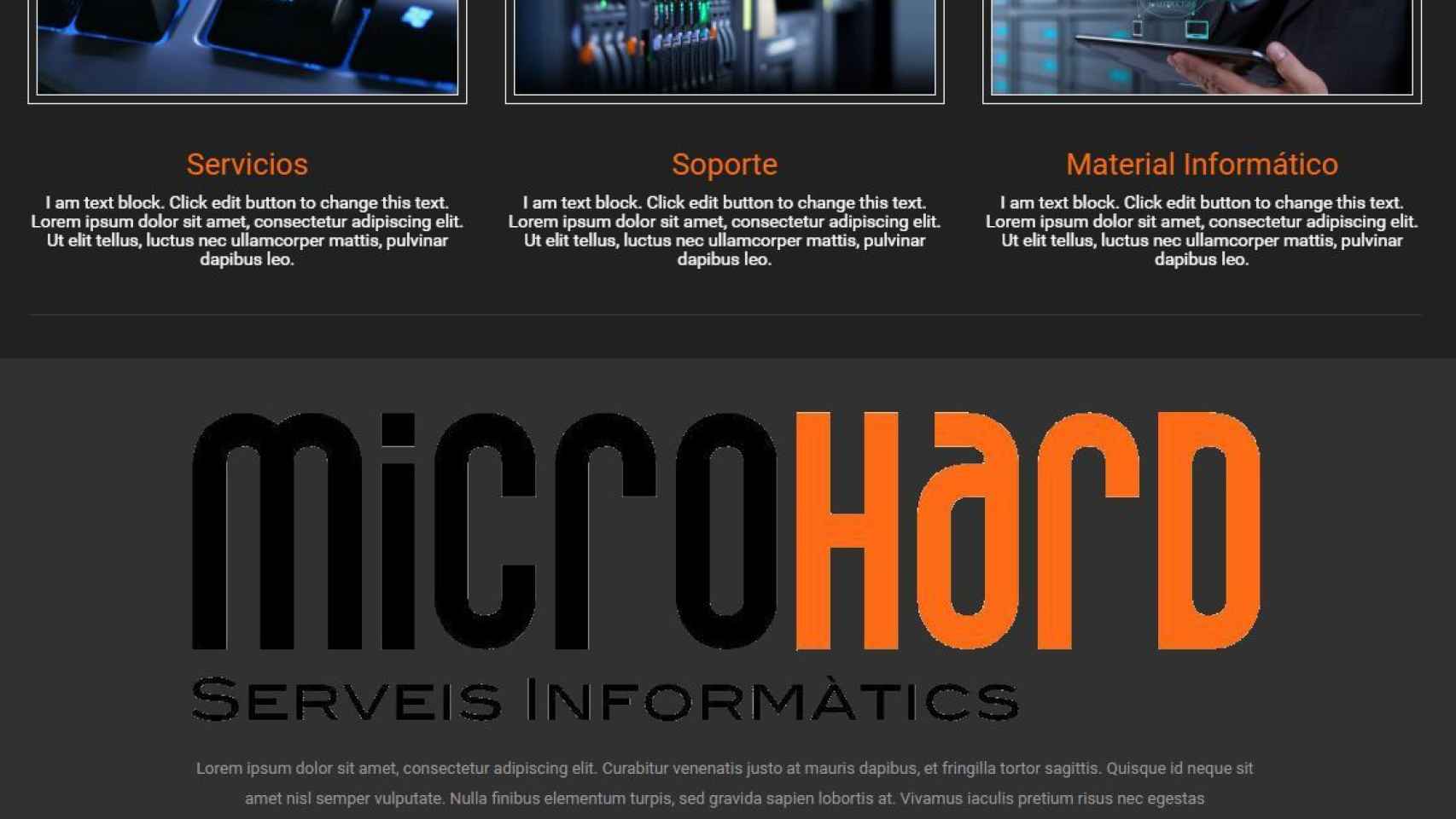 Captura de la web de la empresa barcelonesa MicroHard.