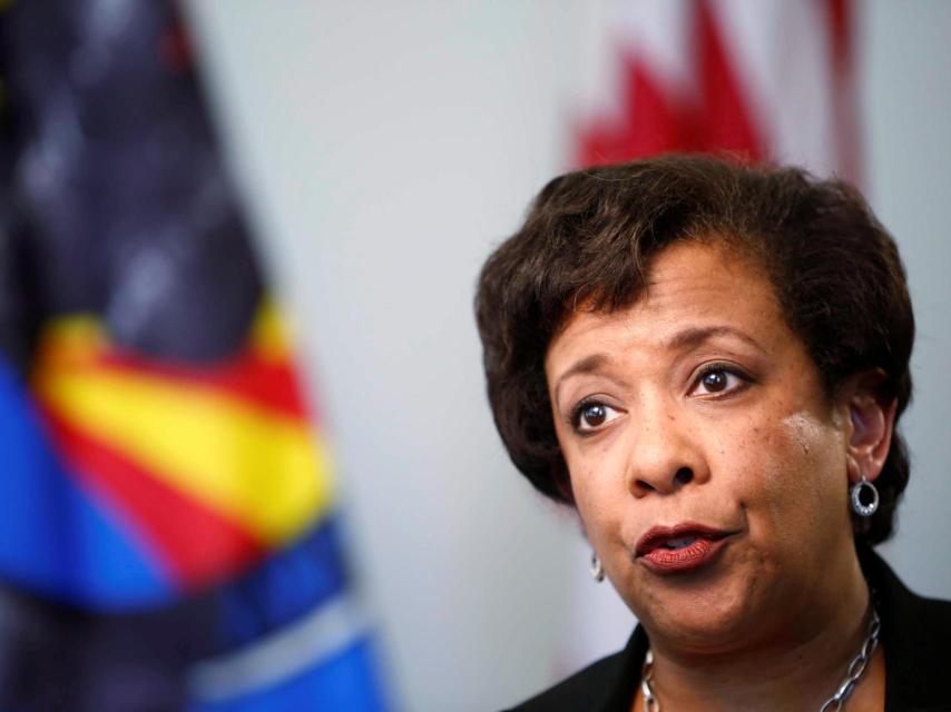 Loretta Lynch dirige el Departamento de Justicia de EEUU.