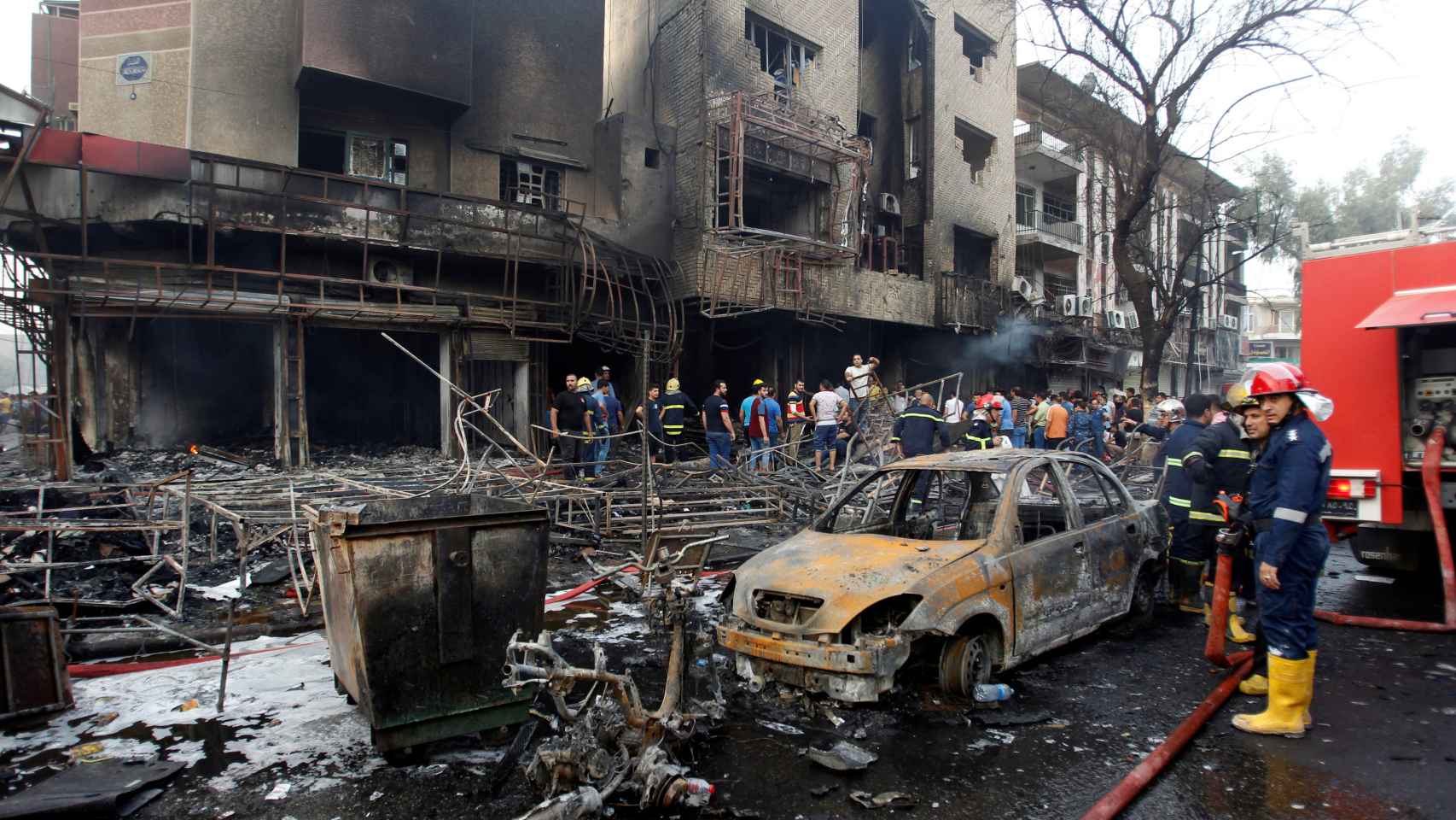 Un coche bomba en Bagdad deja al menos 180 fallecidos el 3 de julio de 2016.