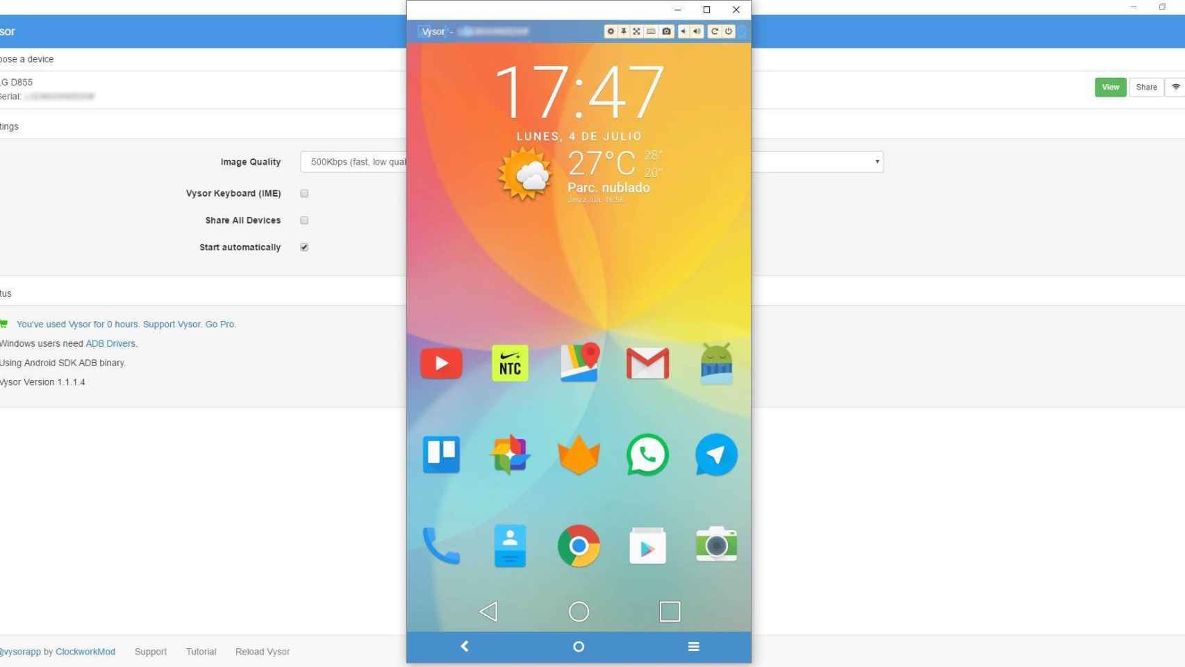 Vysor, la aplicación para controlar nuestro Android desde el PC, llega a Google Play