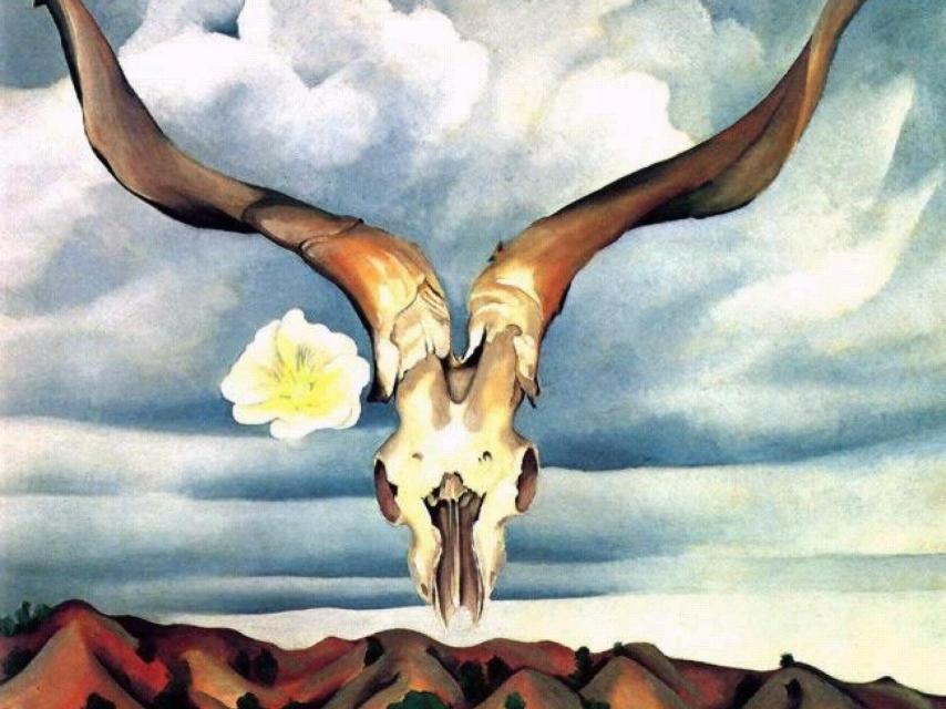 Uno de los trabajos de la pintora Georgia O'Keeffe.