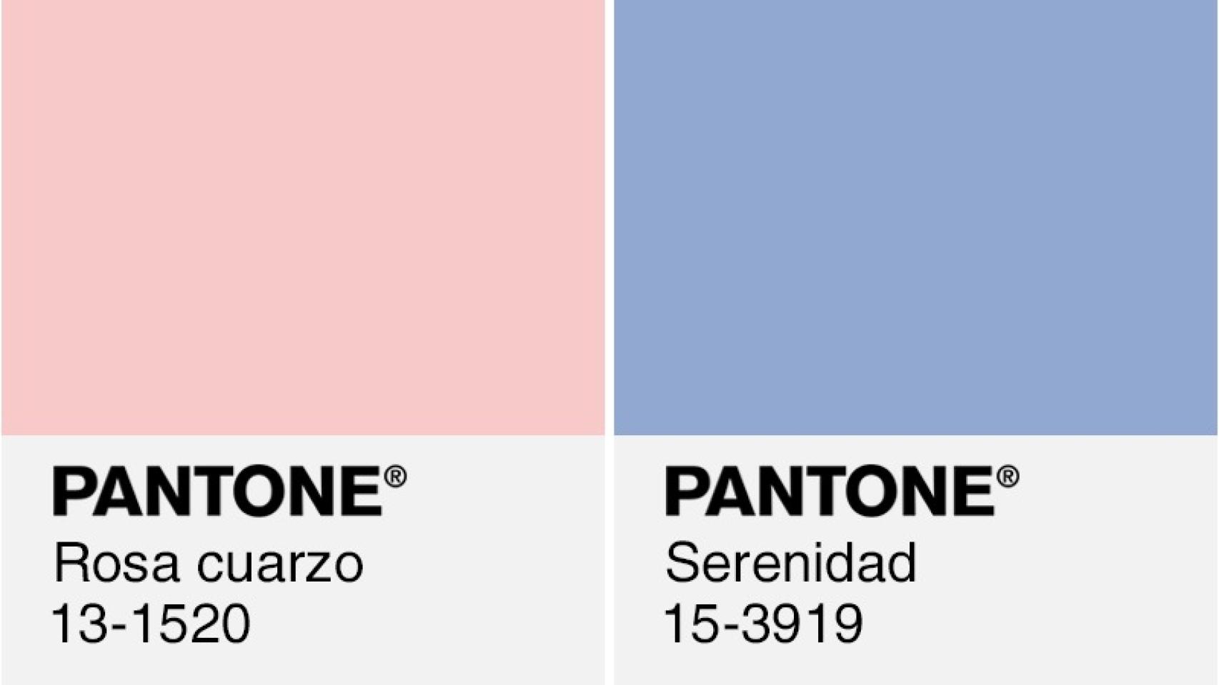 El color de 2016 según Pantone: rosa cuarzo + azul serenidad.