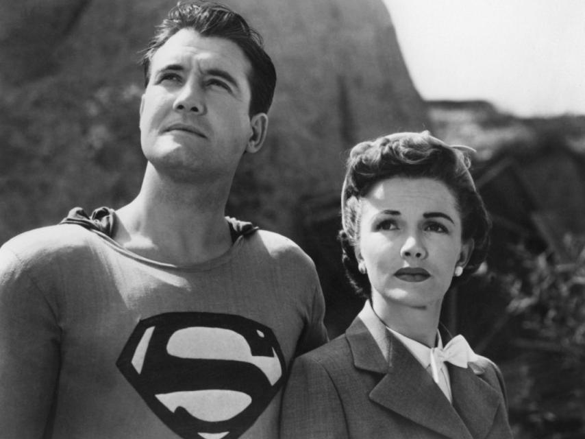 George Reeves y Noel Neill en la serie Superman (1952)