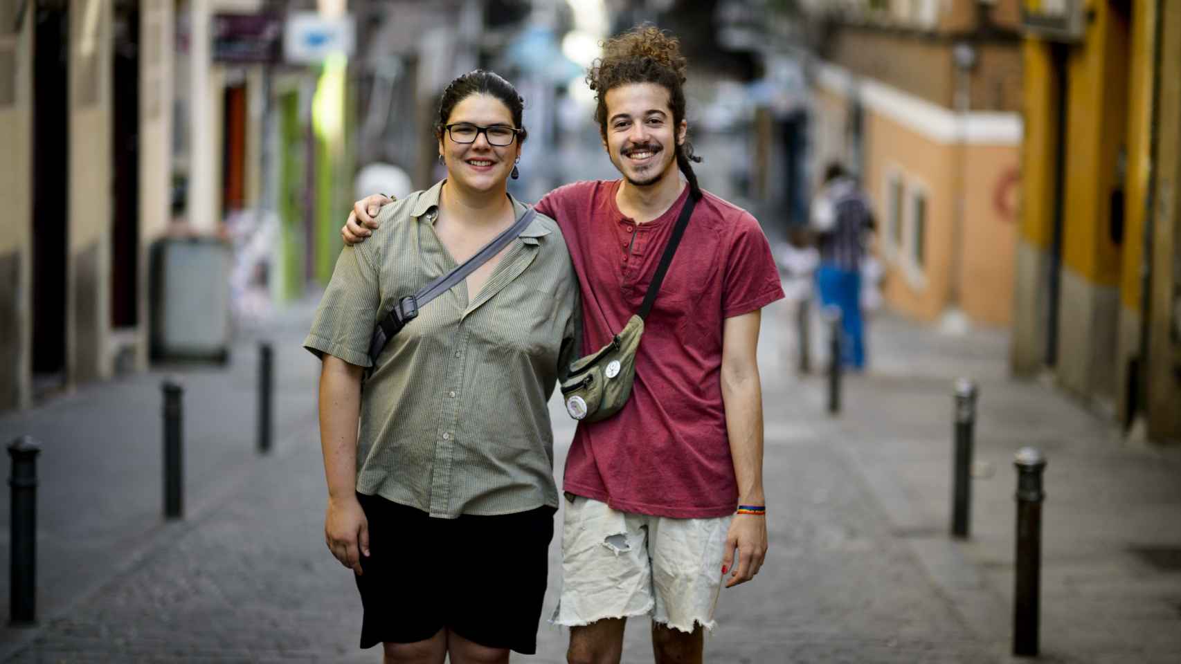 María Elena y Juanma son estudiantes y viven en Lavapiés.