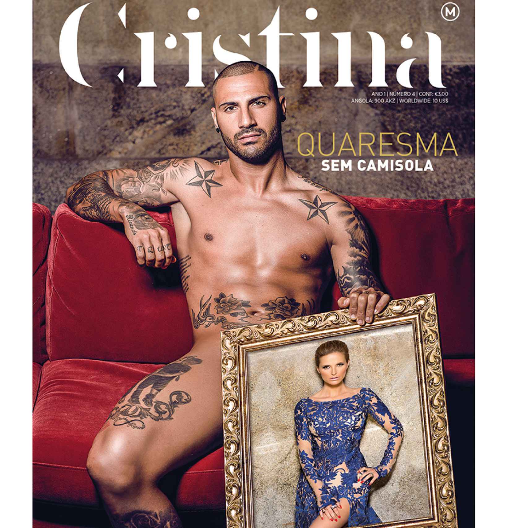 Ricardo Quaresma en la portada de la revista 'Cristina' en junio de 2015