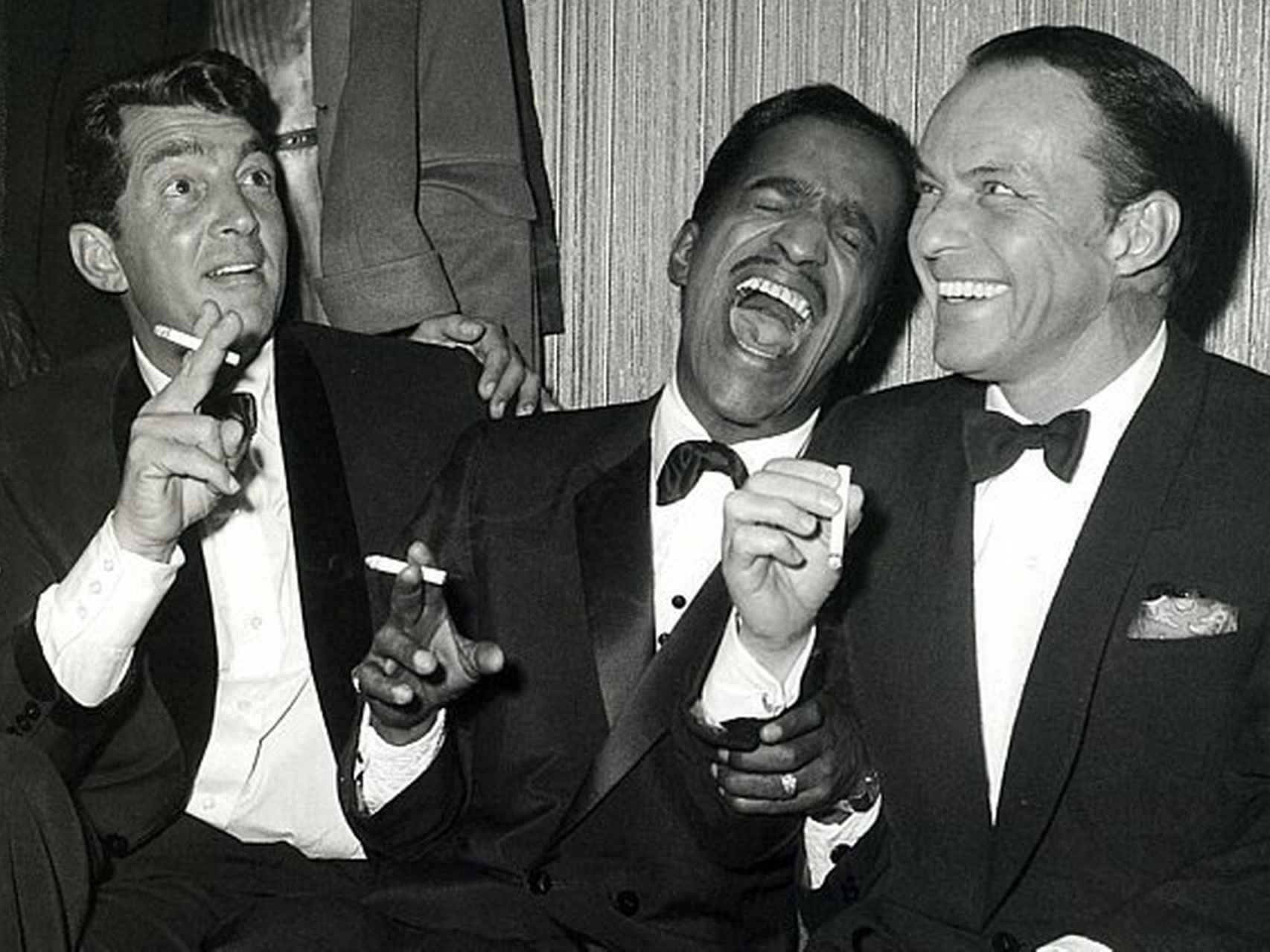 Dean Martin, Sammy Davis y Frank Sinatra
