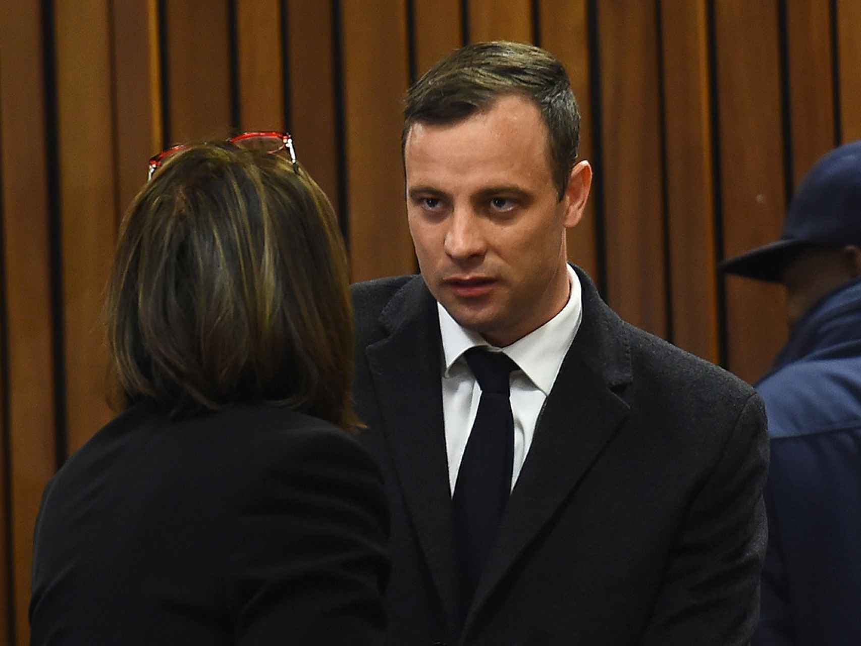 Oscar Pistorius hablando antes del juicio.