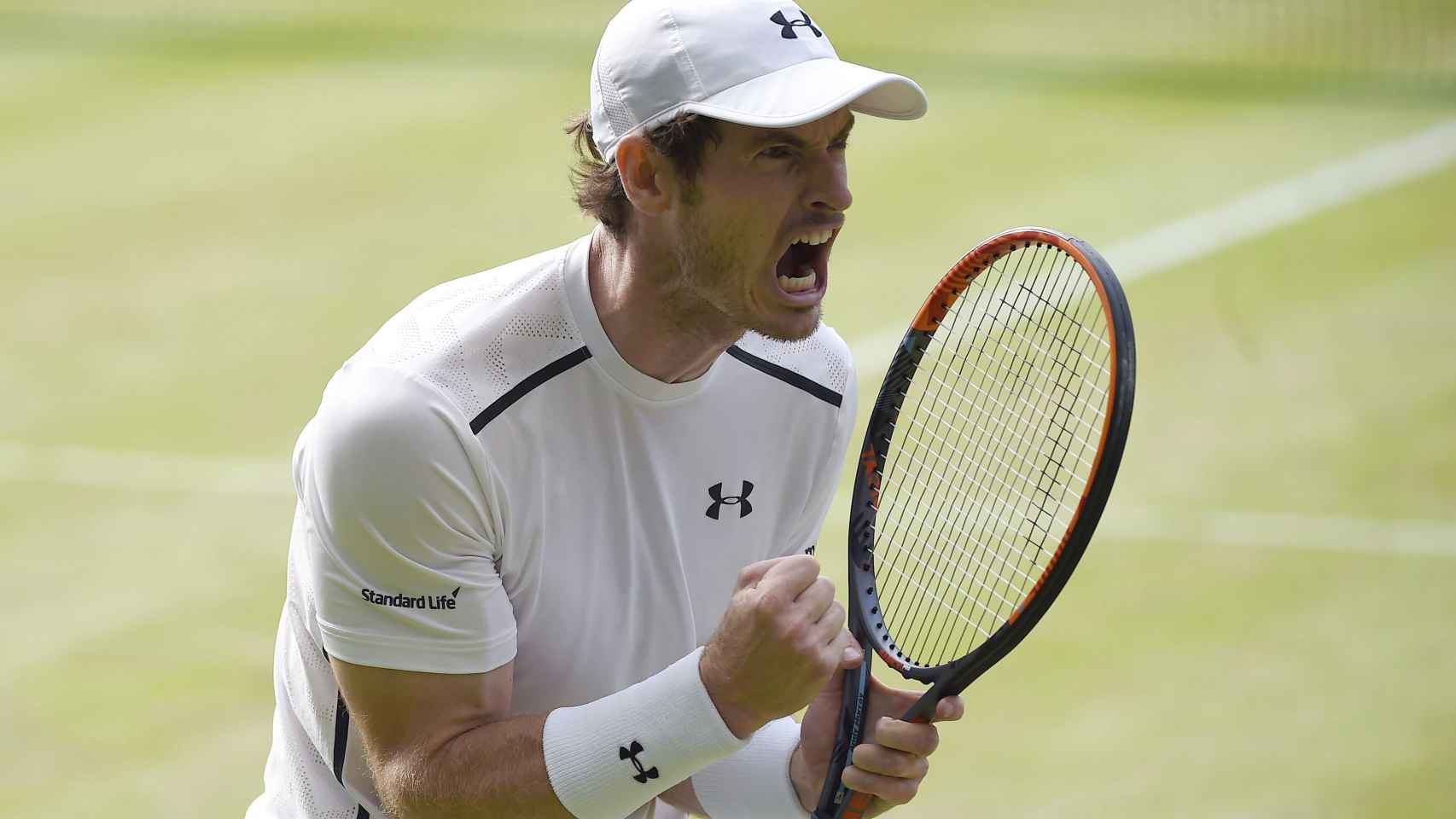 Andy Murray celebra su victoria ante Tomas Berdych.