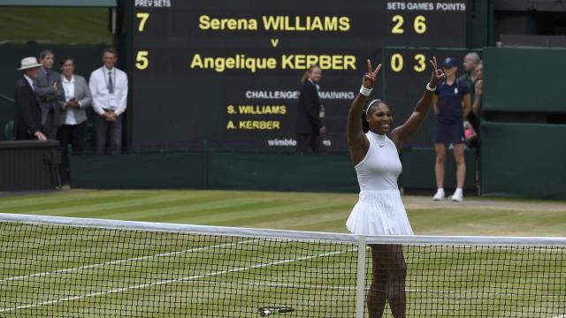 Serena Williams celebra su séptimo Wimbledon