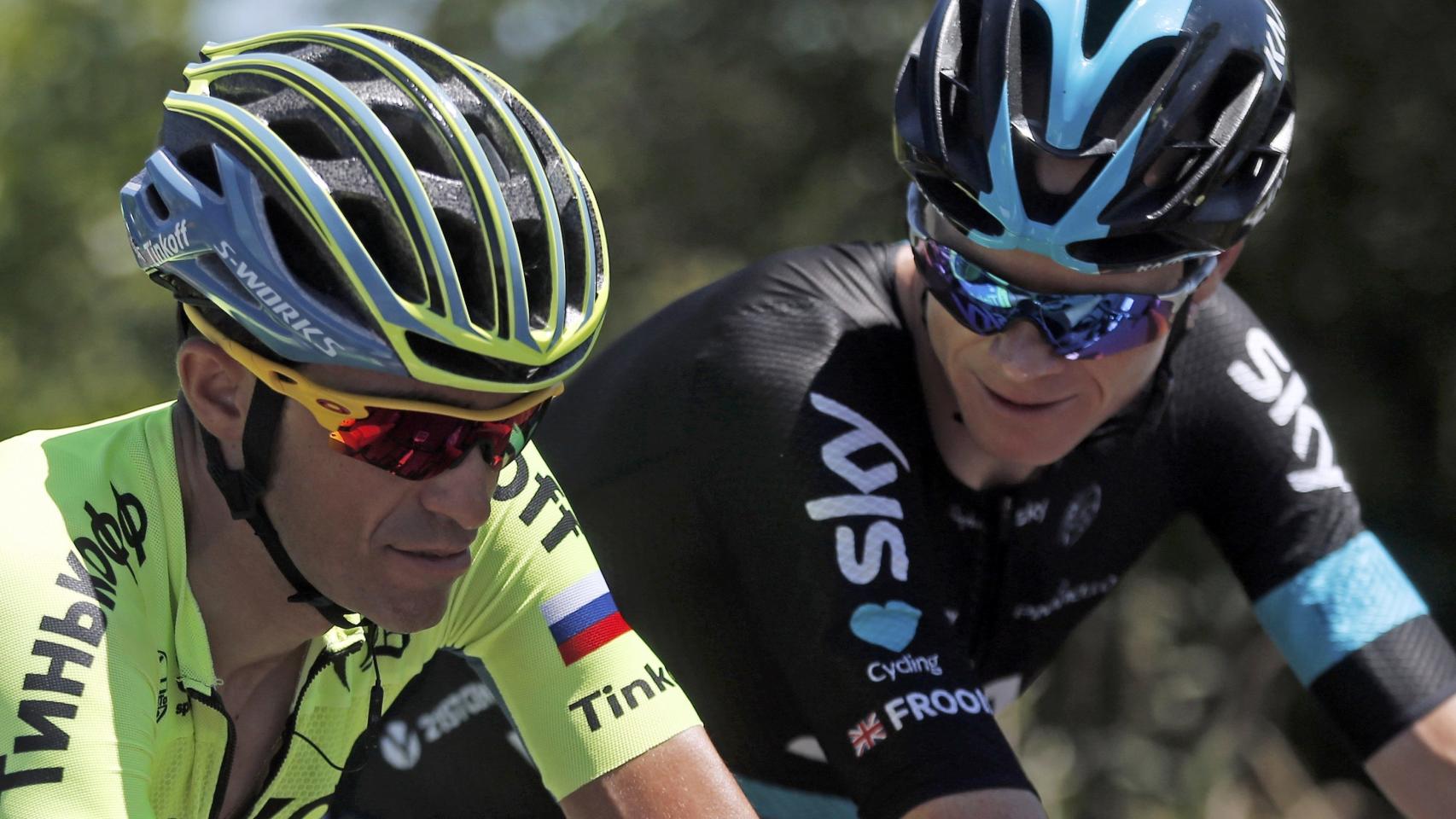 Froome y Contador.