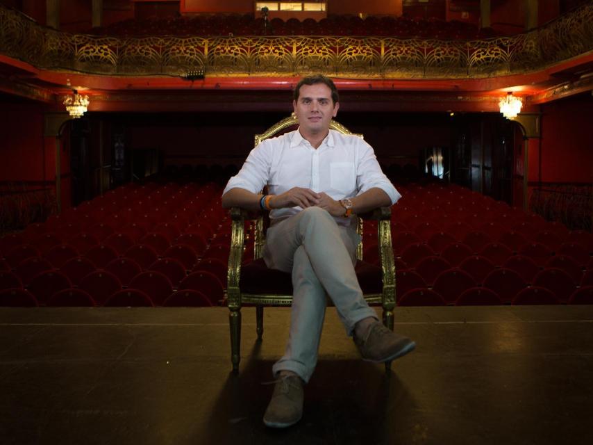 Rivera, en el Teatro Infanta Isabel de Madrid.