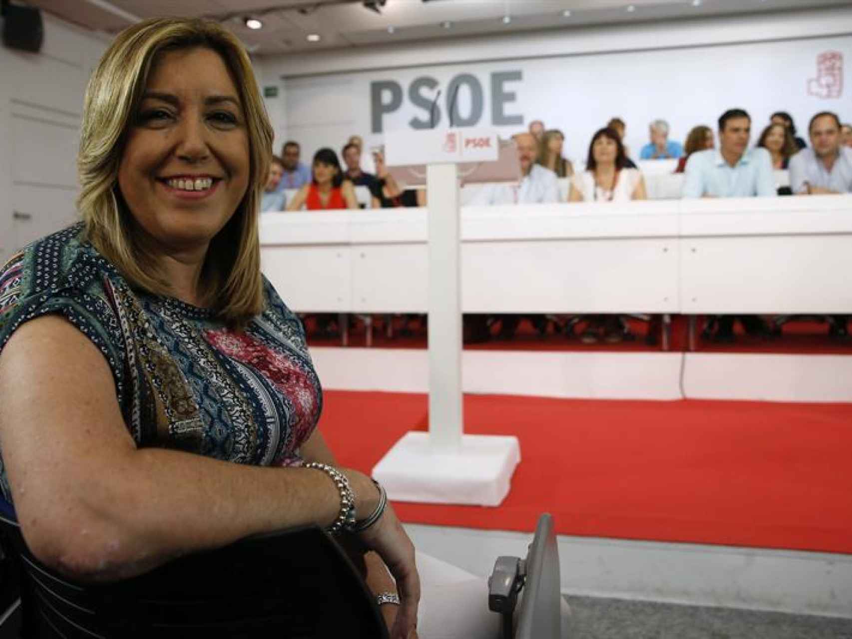 La presidenta del PSOE-A, Susana Díaz, en el Comité Federal del PSOE
