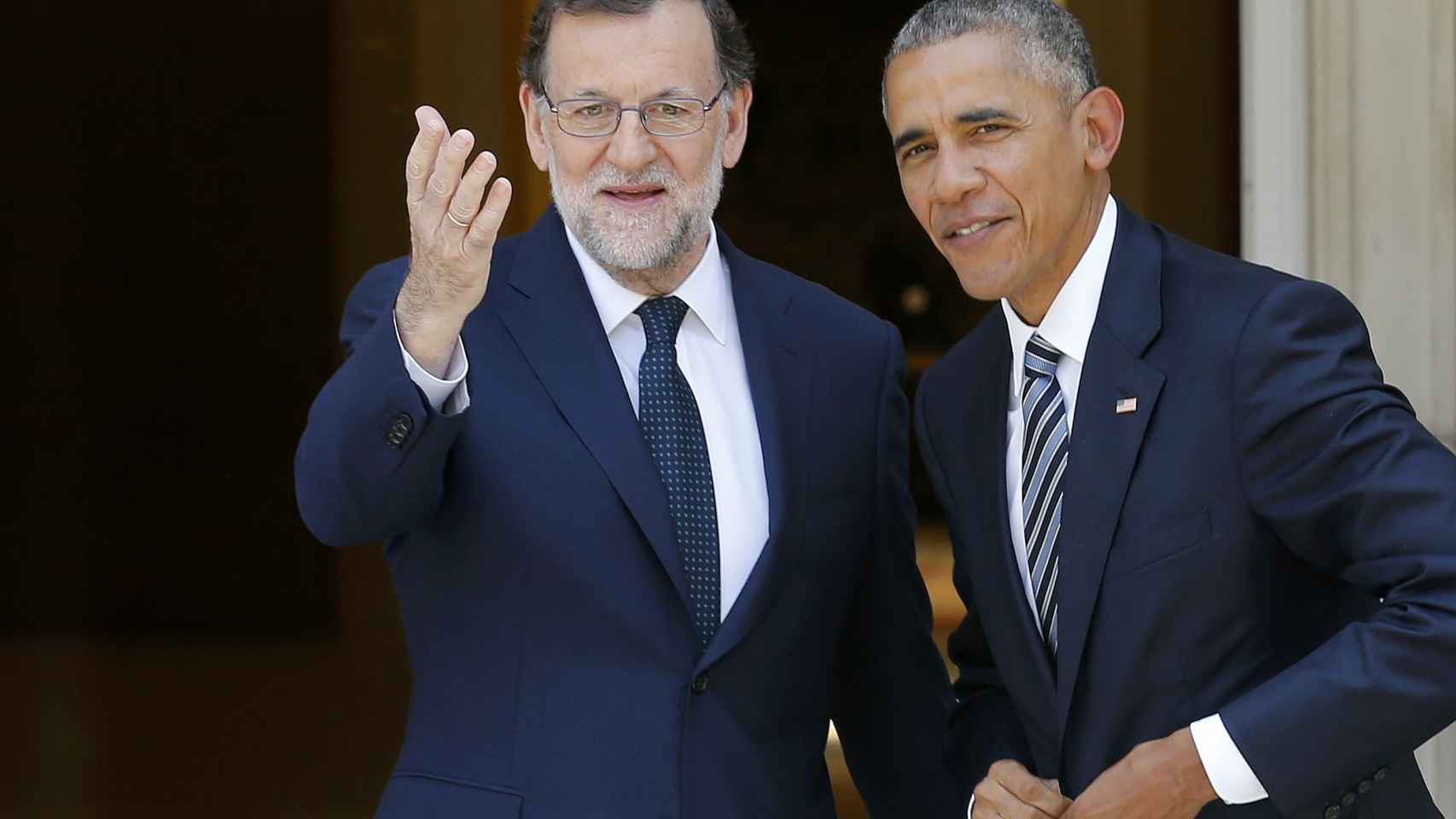Mariano Rajoy y Barack Obama, durante su encuentro en la Moncloa.