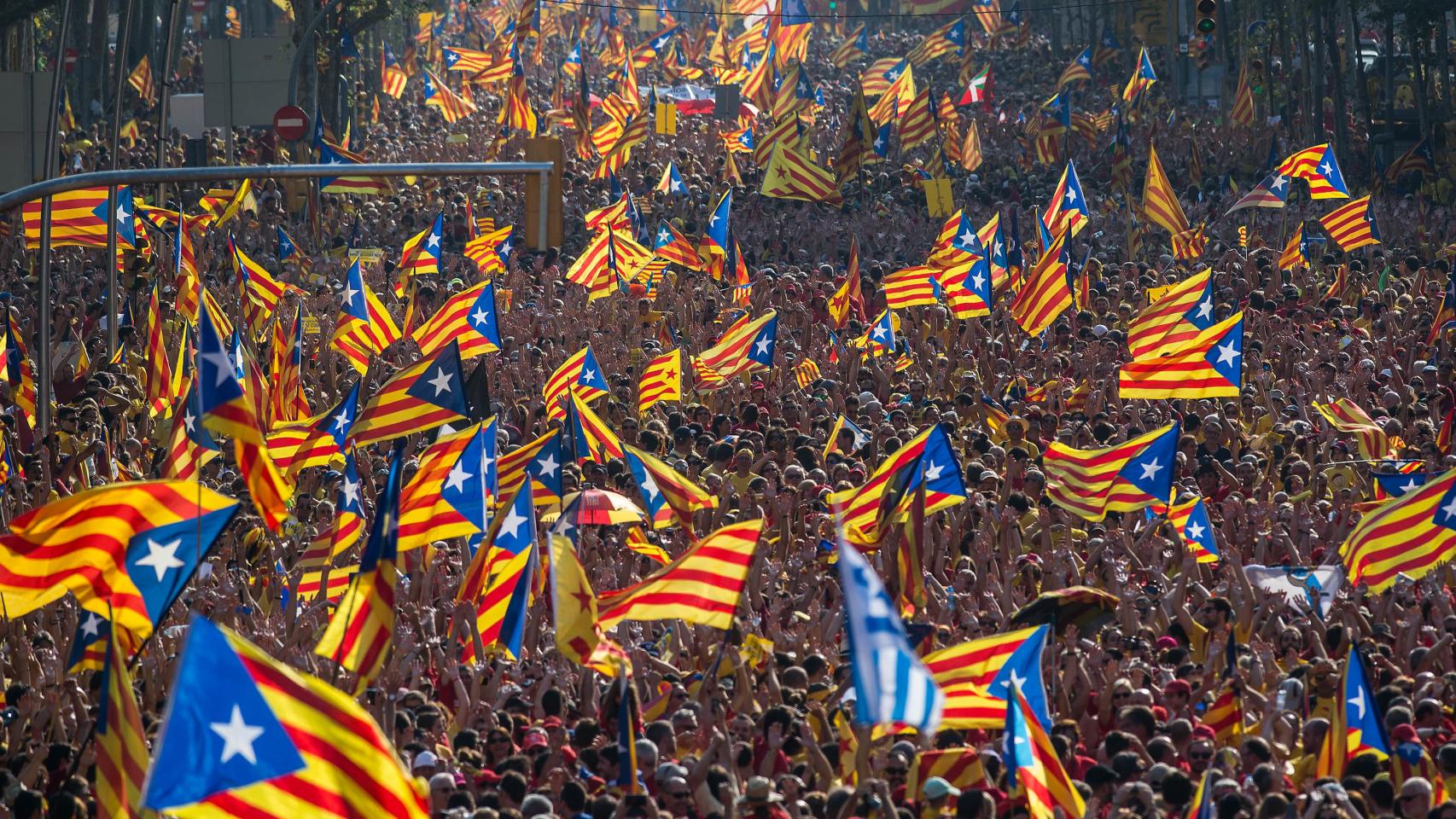 Imagen de la manifestación de la Diada del pasado año.