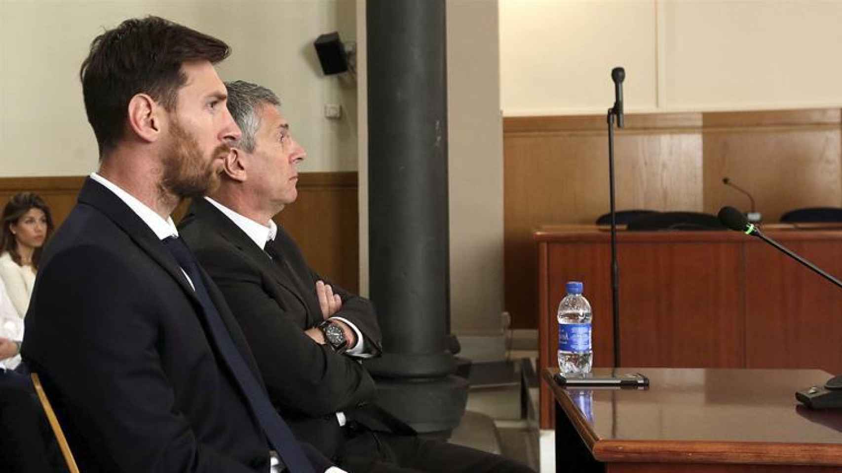 Messi declarando ante la Audiencia Nacional/Alberto Estevez/EFE