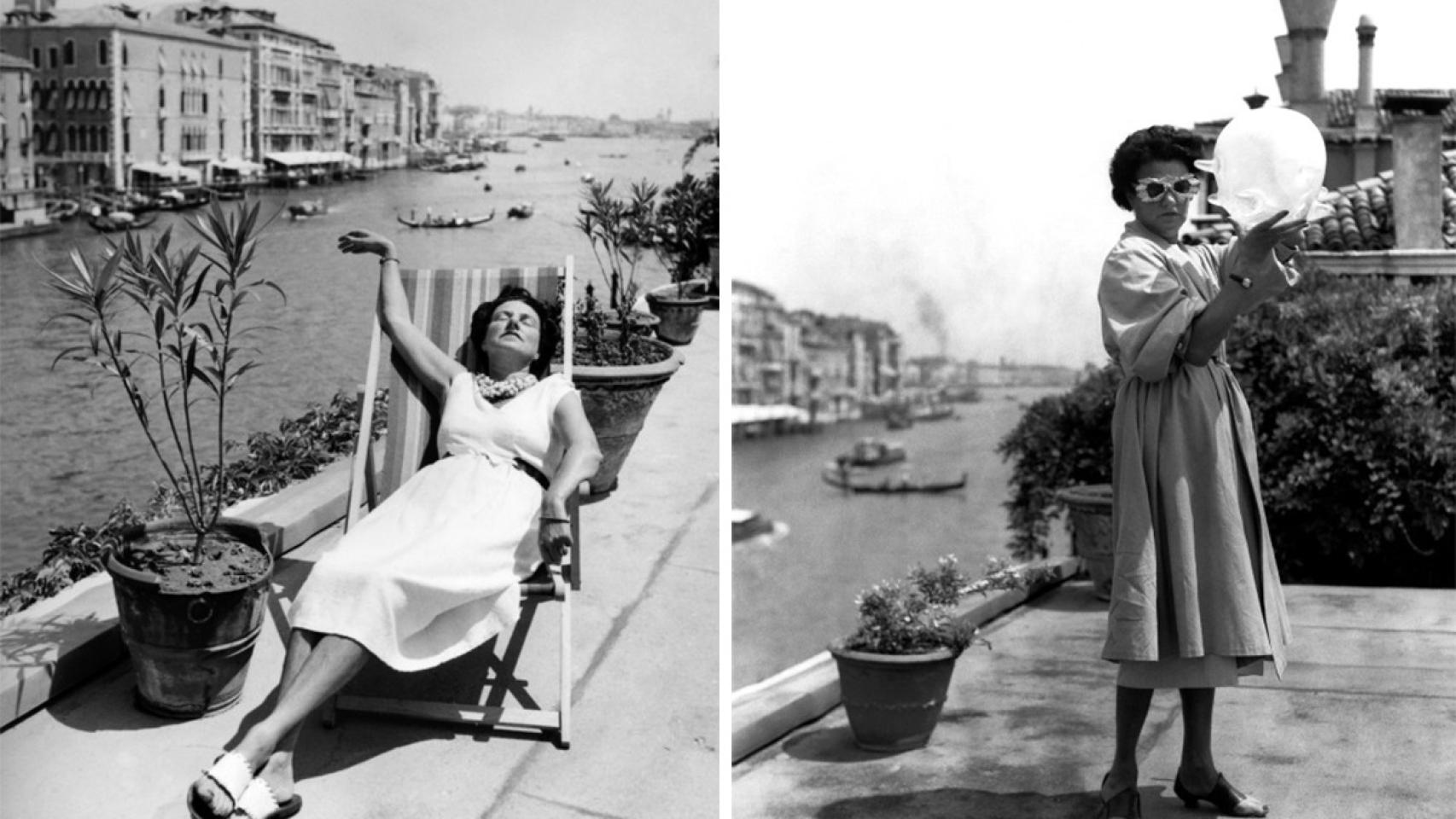 Peggy Guggenheim, en su 'palazzo' veneciano.