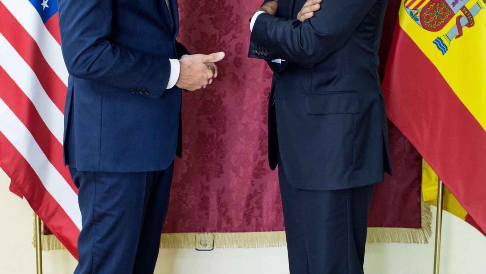 El secretario general del PSOE, Pedro Sánchez, con Barack Obama.