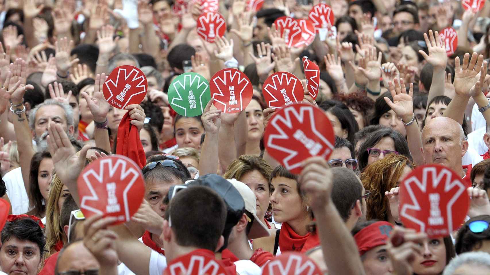 Pamplona salió a la calle el día 7 de julio para condenar las agresiones sexuales.