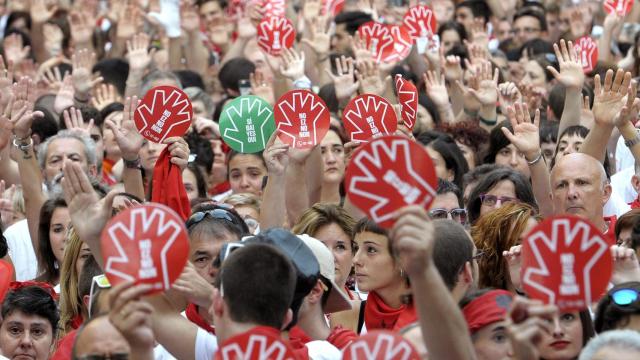 Pamplona salió a la calle el día 7 para condenar las agresiones.