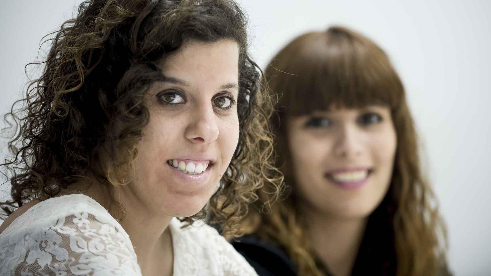 María Fernández y Miriam Jubín, dos alumnas del proyeco CAMPVS