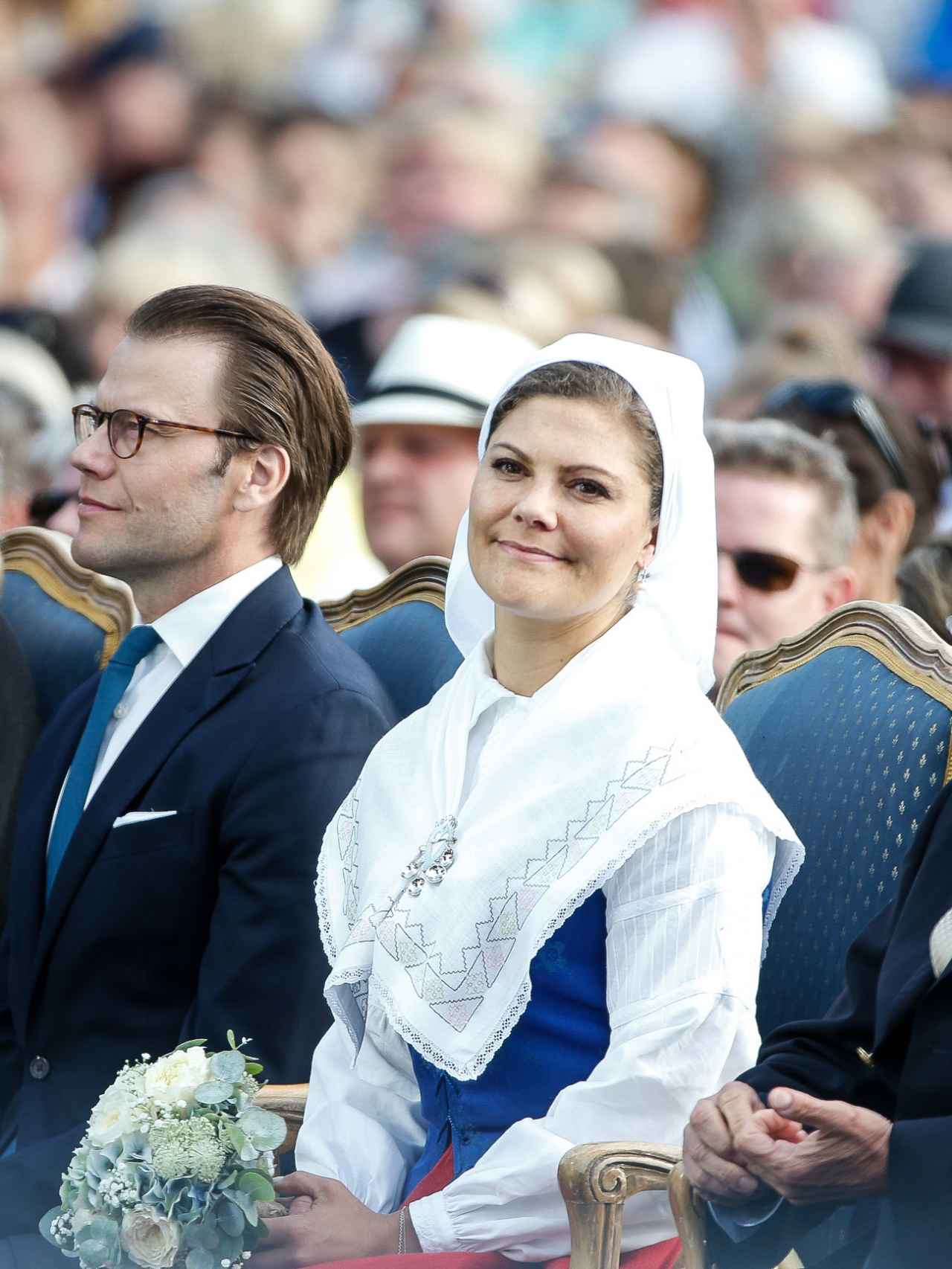 Victoria de Suecia, en la celebración de su cumpleaños en 2015.