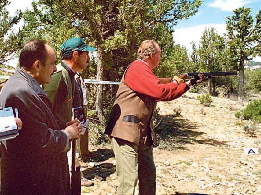 Don Juan Carlos durante una jornada de caza.