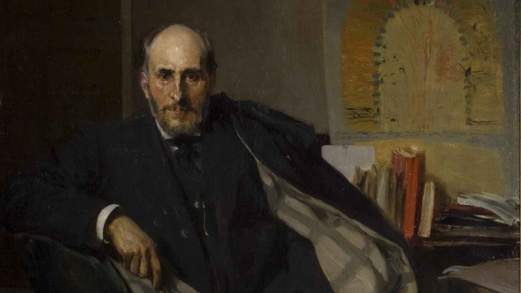 Retrato de  Ramon y Cajal, por Joaquín Sorolla/Dominio Público