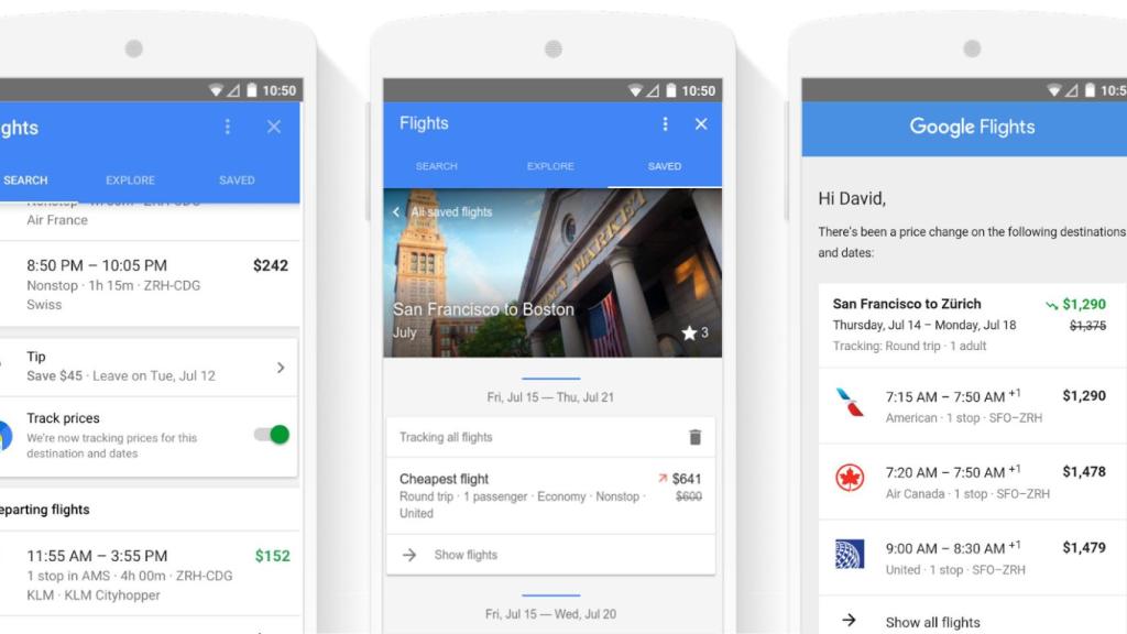 Google te avisará cuando el precio de los vuelos baje