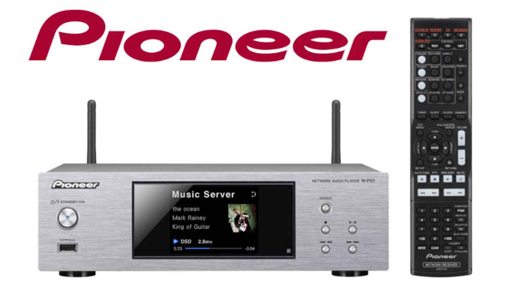 ¡90 euros de descuento! Reproductor de audio en red Pioneer N-P01-S sólo 308 euros.